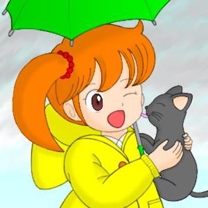 日中須美（左）と猫トリミ