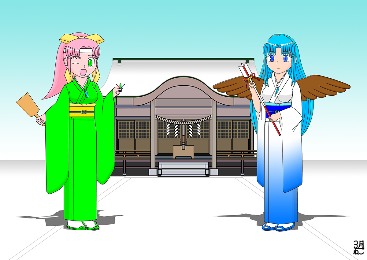 寒中お見舞いメルティア＆スーラ
